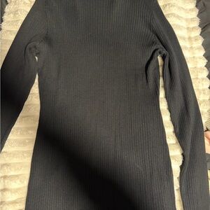 Wild Fable Charcoal Ribbed Knit Top